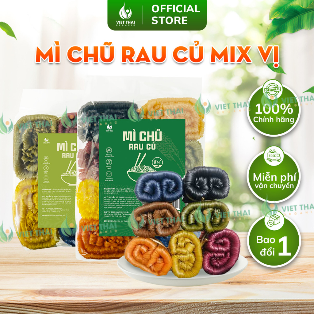 Mì Chũ Rau Củ Ngũ Sắc Việt Thái 1Kg