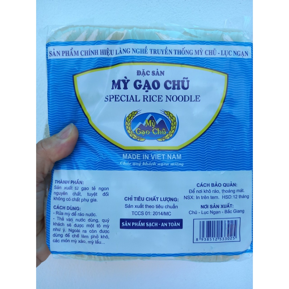 Mỳ gạo Chũ sợi nhỏ 1kg Bắc Giang