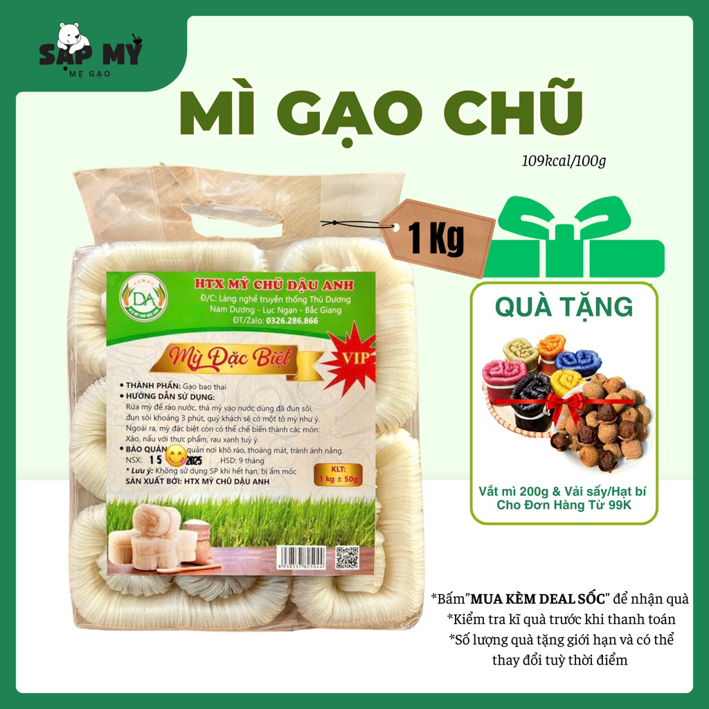 Mì Chũ Dậu Anh loại 1 xuất khẩu 1kg
