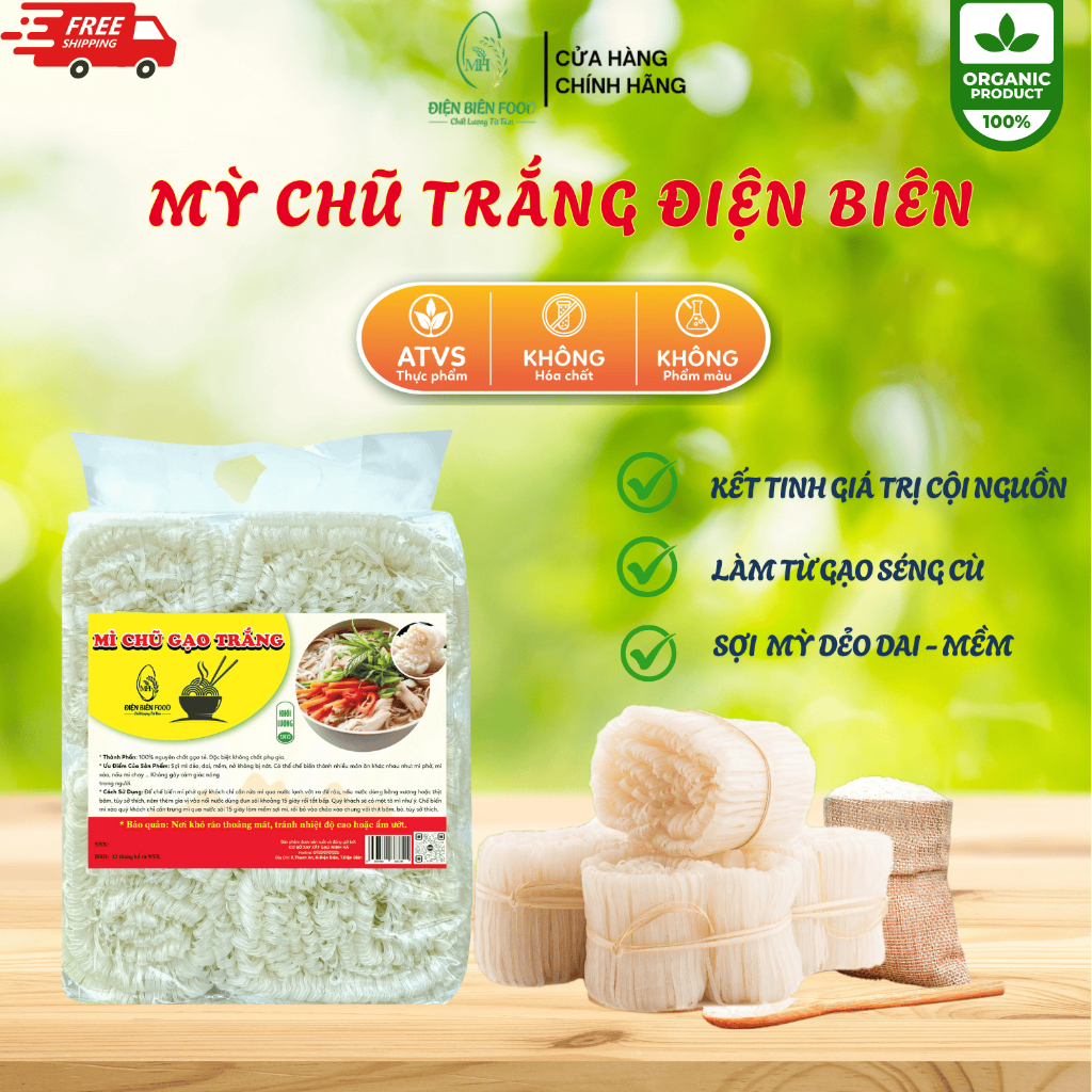 Mì Chũ Gạo Trắng Điện Biên 1kg