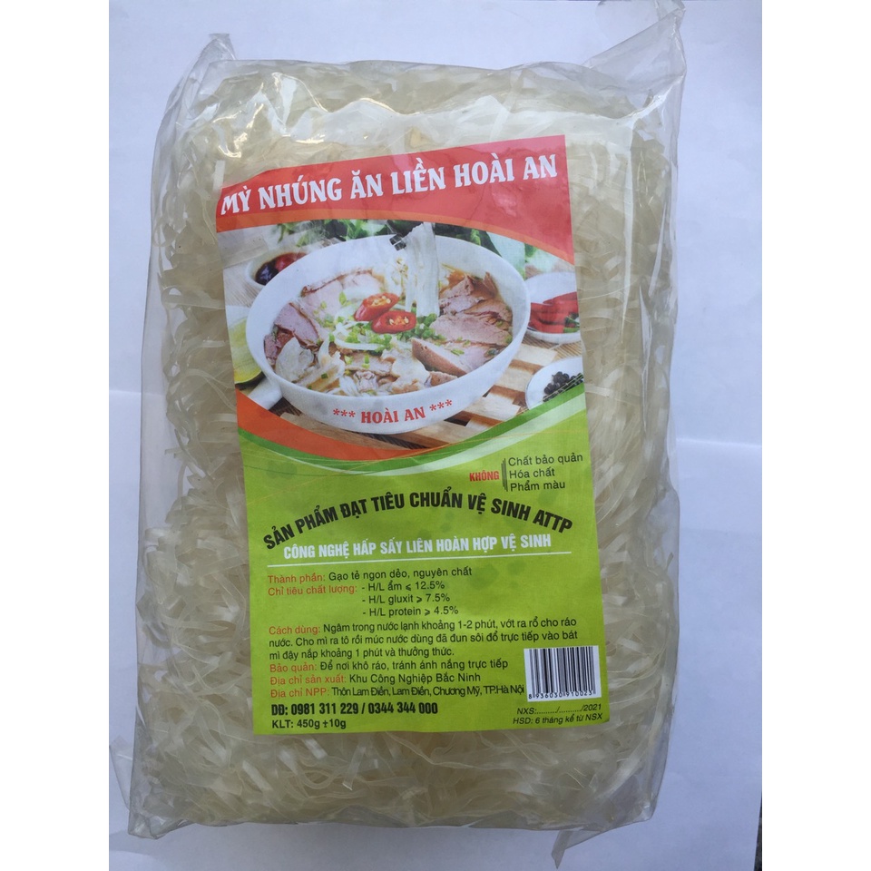 500g Mỳ Phở Nhúng 5 phút Mỳ Chũ sợi dai