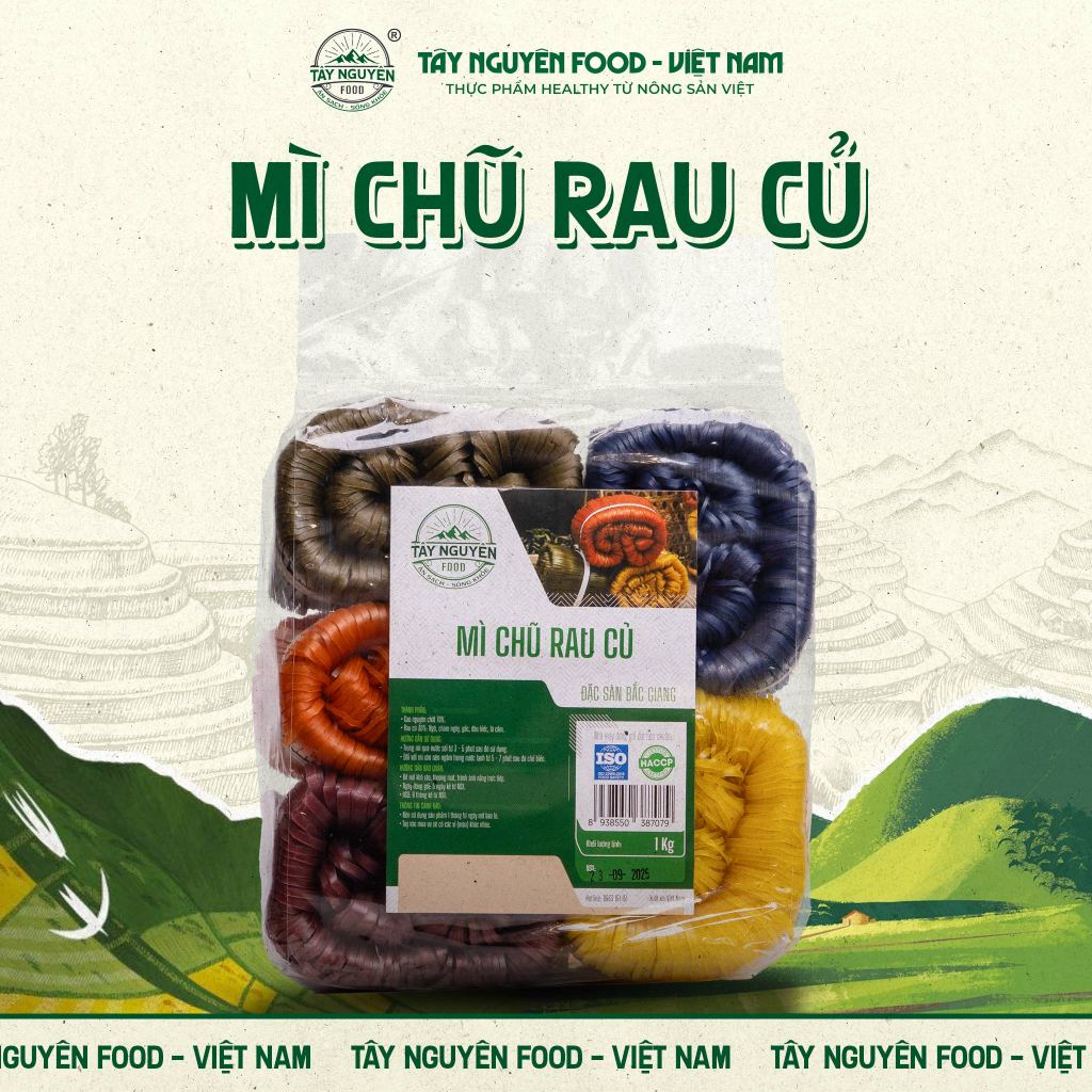 Mì Chũ rau củ Tây Nguyên Food healthy 1kg