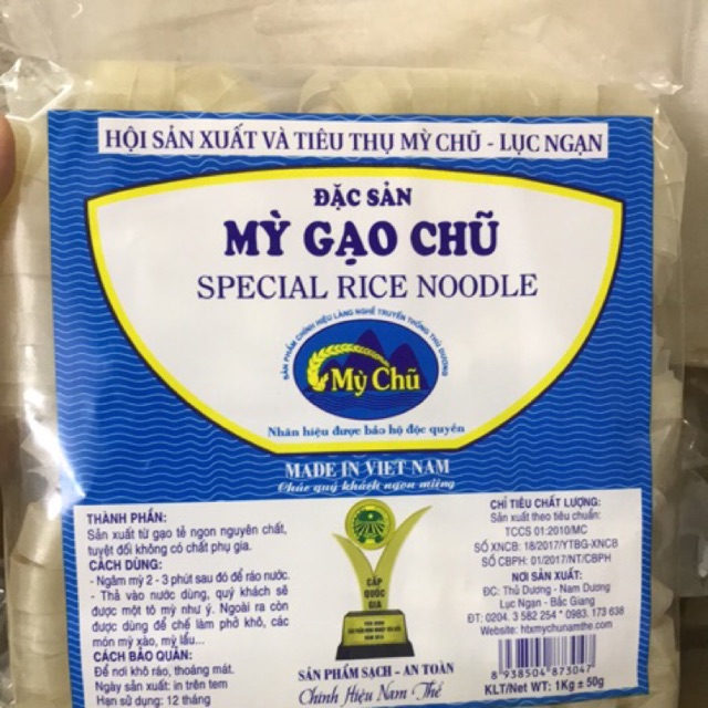 Mỳ chũ sợi to combo 2kg